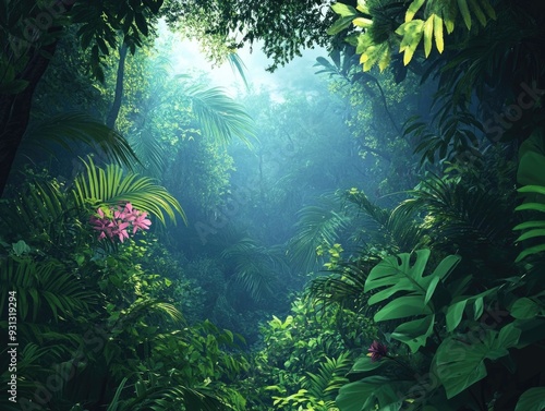 Tropical Jungle Vegetation