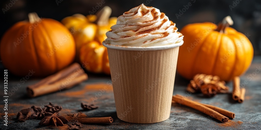 Cozy Pumpkin Spice Latte Perfect for Fall Season Cozy Pumpkin Spice Latte Perfect for Fall Season