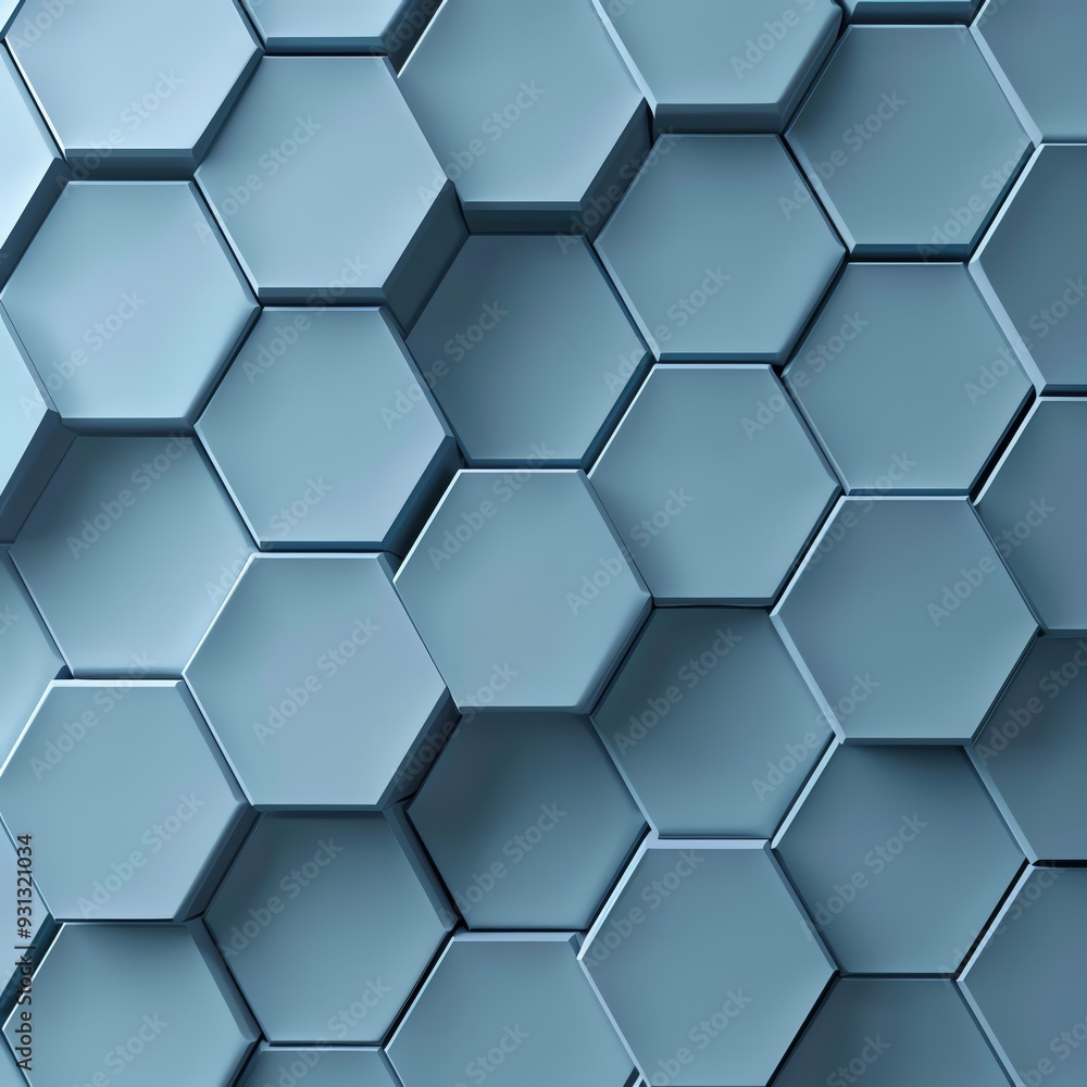 Abstract hexagonal pattern in blue shades, perfect for backgrounds or modern design themes in various projects. Abstract hexagonal pattern in blue shades, perfect for backgrounds or modern design themes in various projects.