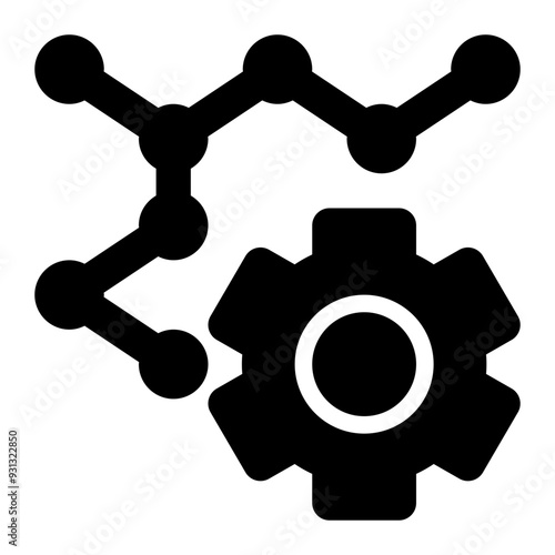 material science, materials engineering, chemical engineering, chemistry, engineering, molecular engineering glyph or solid icon