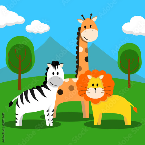 Photography animals in the jungle