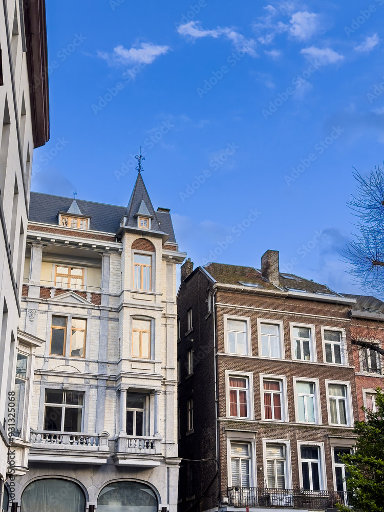 Obraz premium Street view of Liege in Belgium