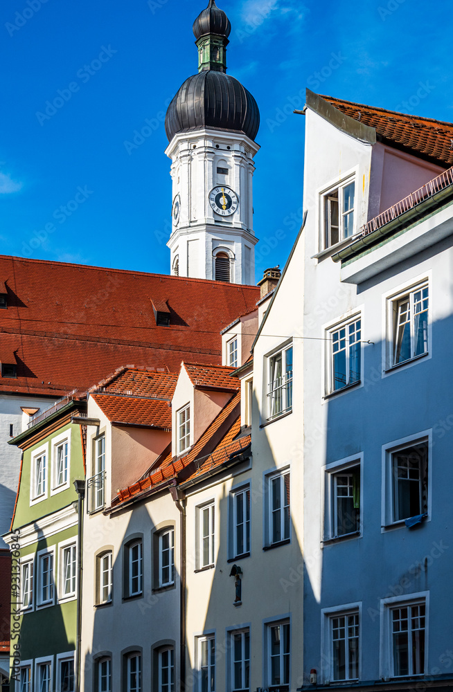 old town of landsberg am lech - bavaria old town of landsberg am lech - bavaria