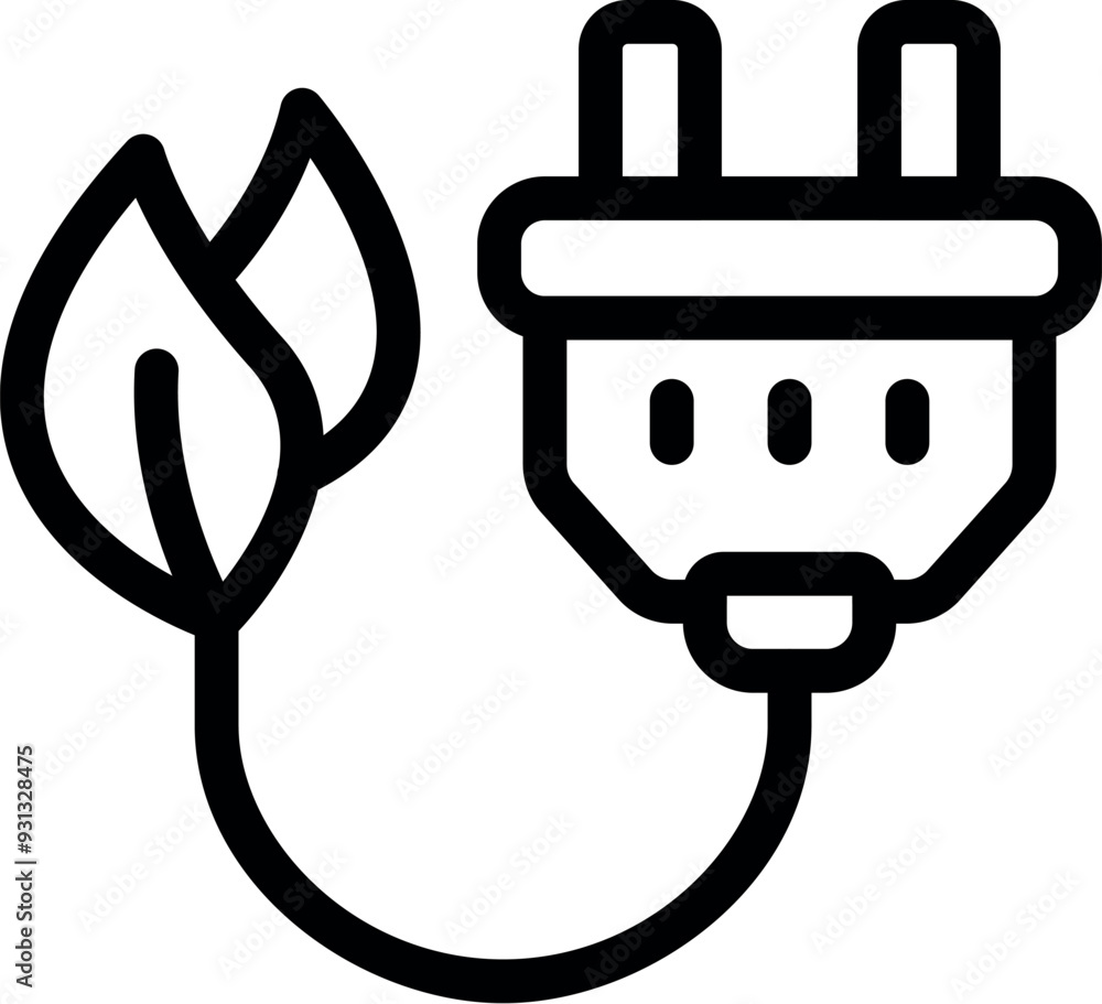 Obraz premium Simple yet powerful icon representing the concept of green energy