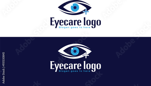 Modern and professional eye care logo design, ideal for opticians, eye clinics, and vision care businesses. Features sleek elements, minimalist style, and a focus on clarity for impactful branding.