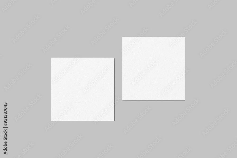 Square Business Card Blank Mockup Square Business Card Blank Mockup