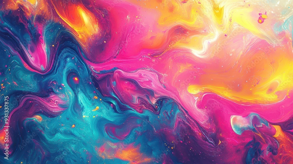 A vibrant abstract swirl of colors blending in a dynamic, fluid composition. A vibrant abstract swirl of colors blending in a dynamic, fluid composition.