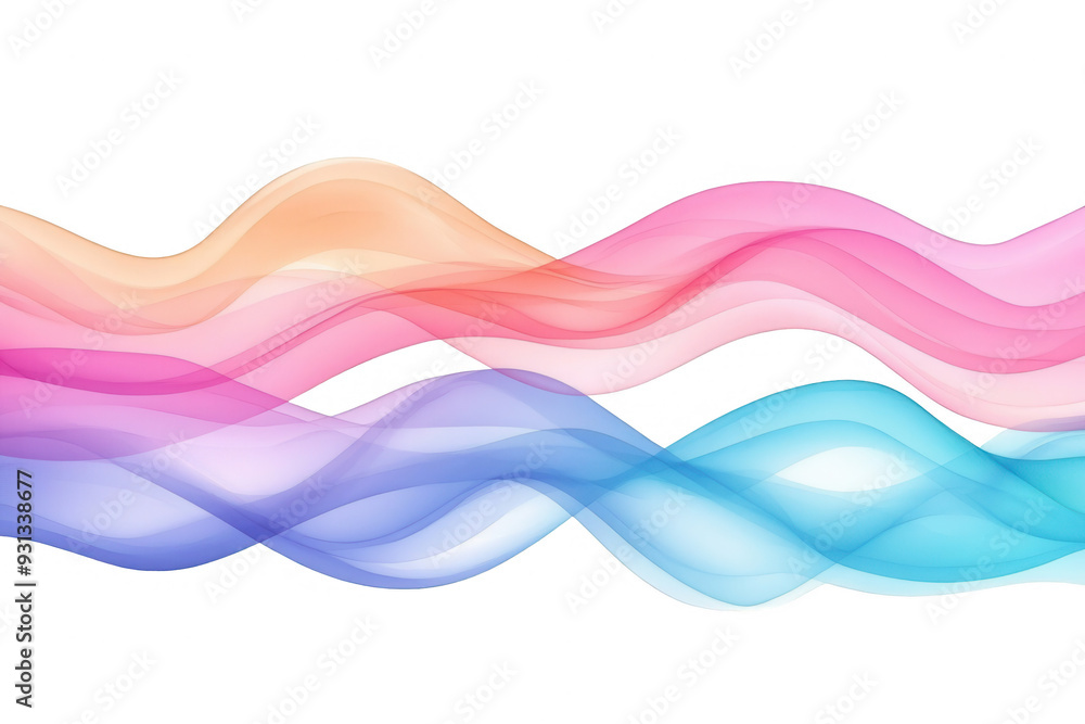Beautiful flowing abstract waves in pastel colors creating a soft and serene atmosphere, perfect for backgrounds and design projects. Beautiful flowing abstract waves in pastel colors creating a soft and serene atmosphere, perfect for backgrounds and design projects.