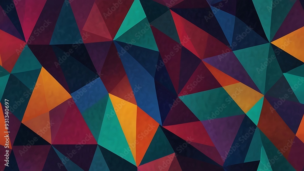 Vibrant Overlapping Triangles in Rich Blues, Pinks, and Oranges. Vibrant Overlapping Triangles in Rich Blues, Pinks, and Oranges.