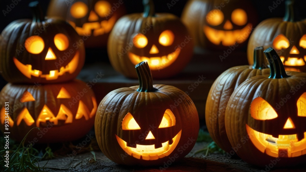 Fototapeta premium jack o lantern halloween