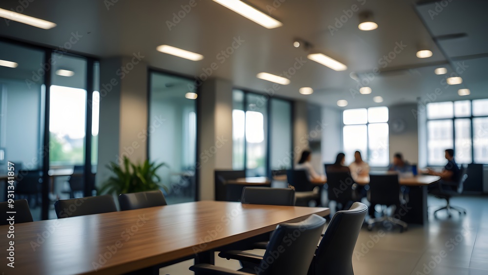 Business professionals engage in discussions and networking in a stylish lounge area filled with natural light. Generative AI Business professionals engage in discussions and networking in a stylish lounge area filled with natural light. Generative AI