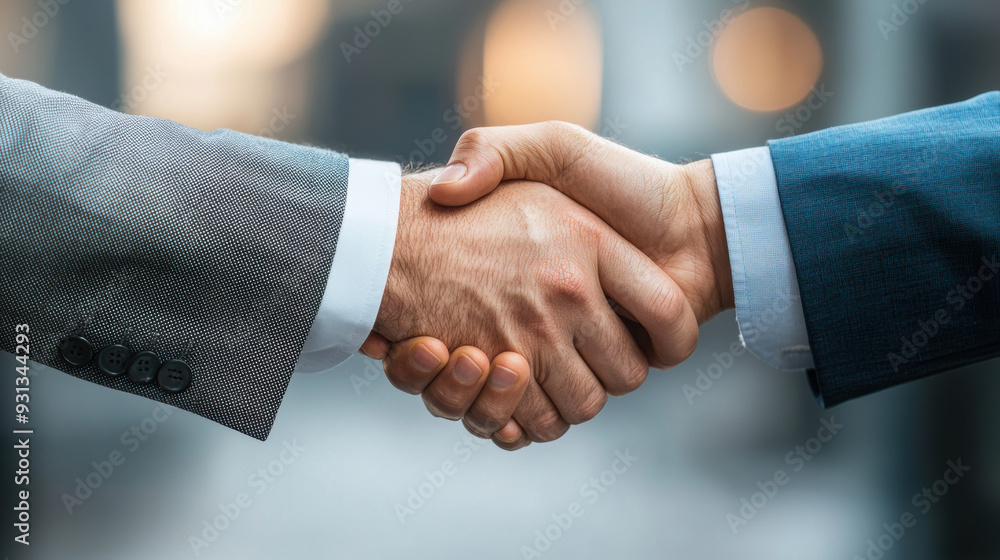 Close-up of two business professionals shaking hands, symbolizing partnership, agreement, and successful collaboration in a corporate setting. Close-up of two business professionals shaking hands, symbolizing partnership, agreement, and successful collaboration in a corporate setting.