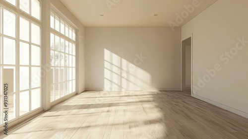 Wallpaper Mural  3d rendering of empty room Torontodigital.ca