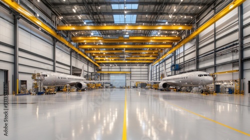 An aerospace manufacturing facility with a zero-emission footprint