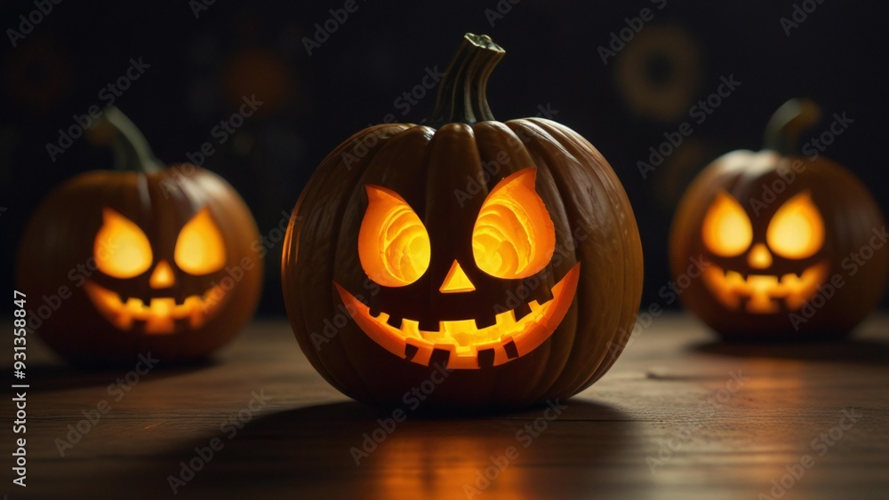 Obraz premium halloween jack o lantern