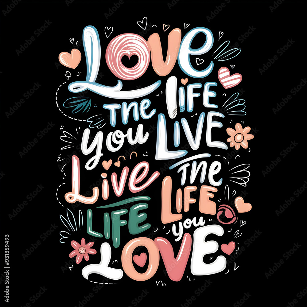 Fototapeta premium inspirational phrases on a poster
