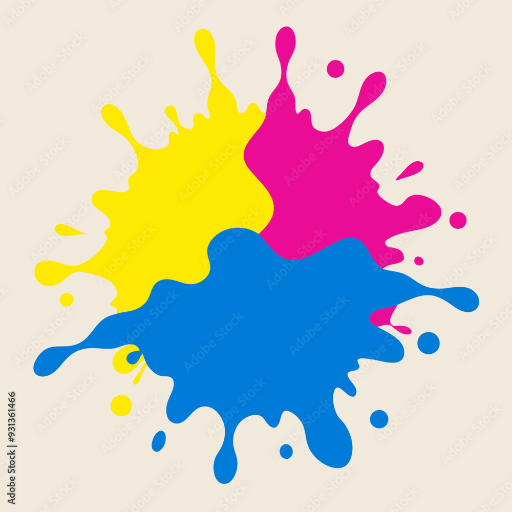 Fototapeta premium Paint splatter vector art illustration