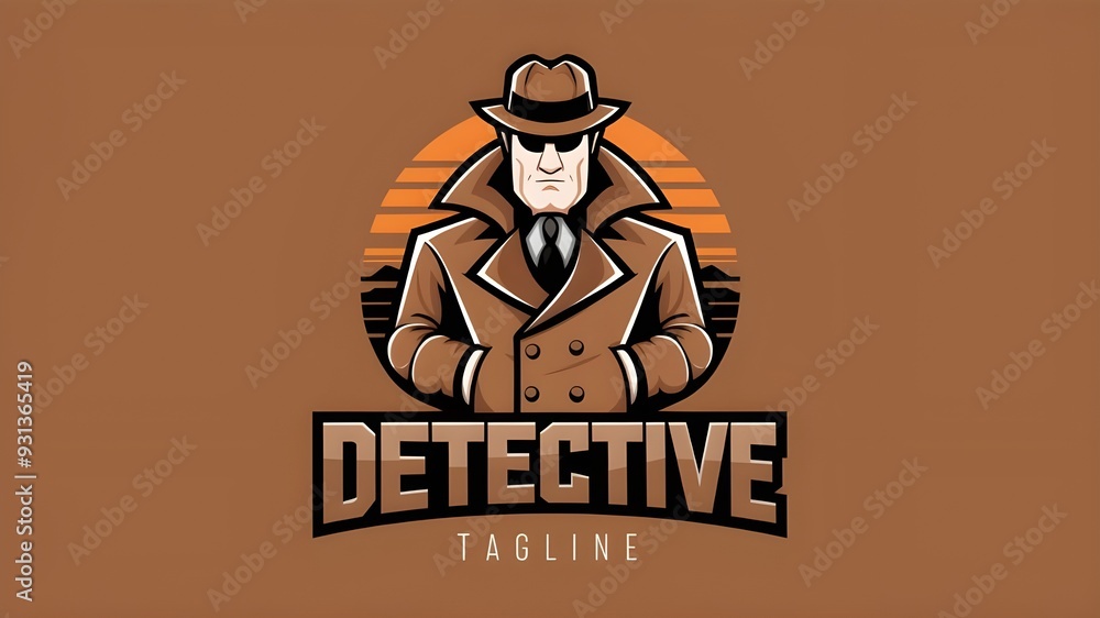 Logo, Mascot, Illustration, and Vector Graphic of Man Detective logo. Logo, Mascot, Illustration, and Vector Graphic of Man Detective logo.