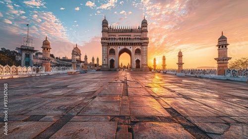 Envision the grand architecture of Hyderabad, from the Charminar to the opulent palaces