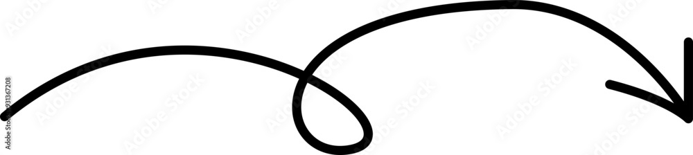 Hand drawn arrow sign. Handdrrawn svg arrows. Isolated direction doodle arrow icon Hand drawn arrow sign. Handdrrawn svg arrows. Isolated direction doodle arrow icon