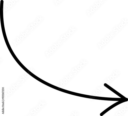 Hand drawn arrow sign. Handdrrawn svg arrows. Isolated direction doodle arrow icon