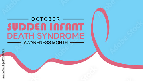 Sudden Infant death syndrome SIDS awareness month is observed every year on October. Medical Healthcare Awareness concept. background, placard, banner template Vector illustration design.