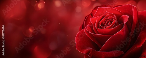 A beautifully detailed illustration of a red rose, highlighting its delicate charm with gentle strokes and vibrant red hues that create a captivating, almost lifelike effect photo