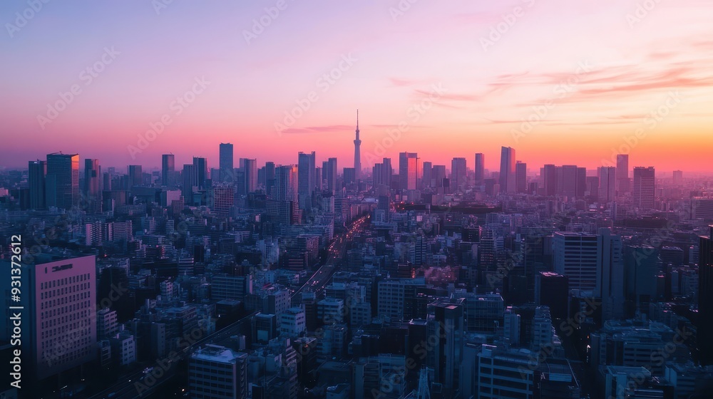 A vibrant city skyline at sunset, showcasing urban architecture and a serene atmosphere. A vibrant city skyline at sunset, showcasing urban architecture and a serene atmosphere.