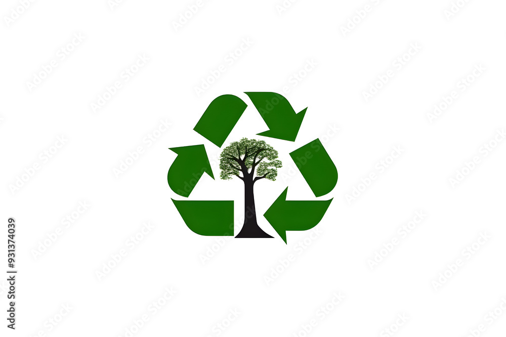Recycling and Sustainability Minimalist Icon Symbolizing Green Environmental Conservation Recycling and Sustainability Minimalist Icon Symbolizing Green Environmental Conservation
