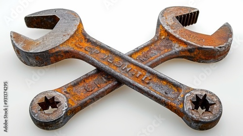 2 criss cross crescent wrenches photo