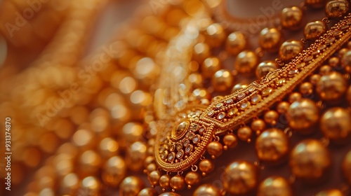 gold jewellery wedding goldrope chain indian culture : Generative AI