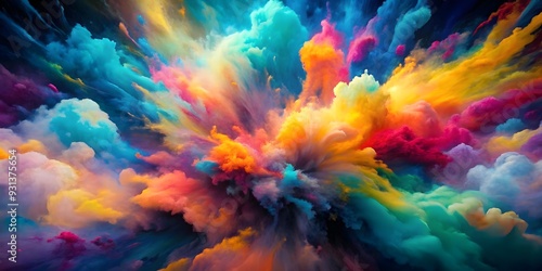 High-energy abstract composition with bold, contrasting colors , high contrast, visual drama, tension, vibrant