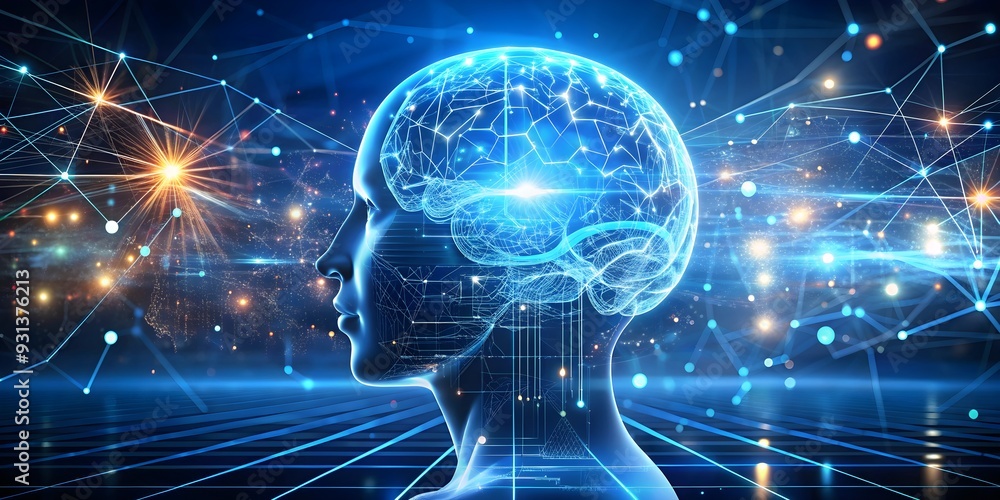 Futuristic technology of artificial intelligence, innovation, machine learning, robot, automation, data, digital Futuristic technology of artificial intelligence, innovation, machine learning, robot, automation, data, digital