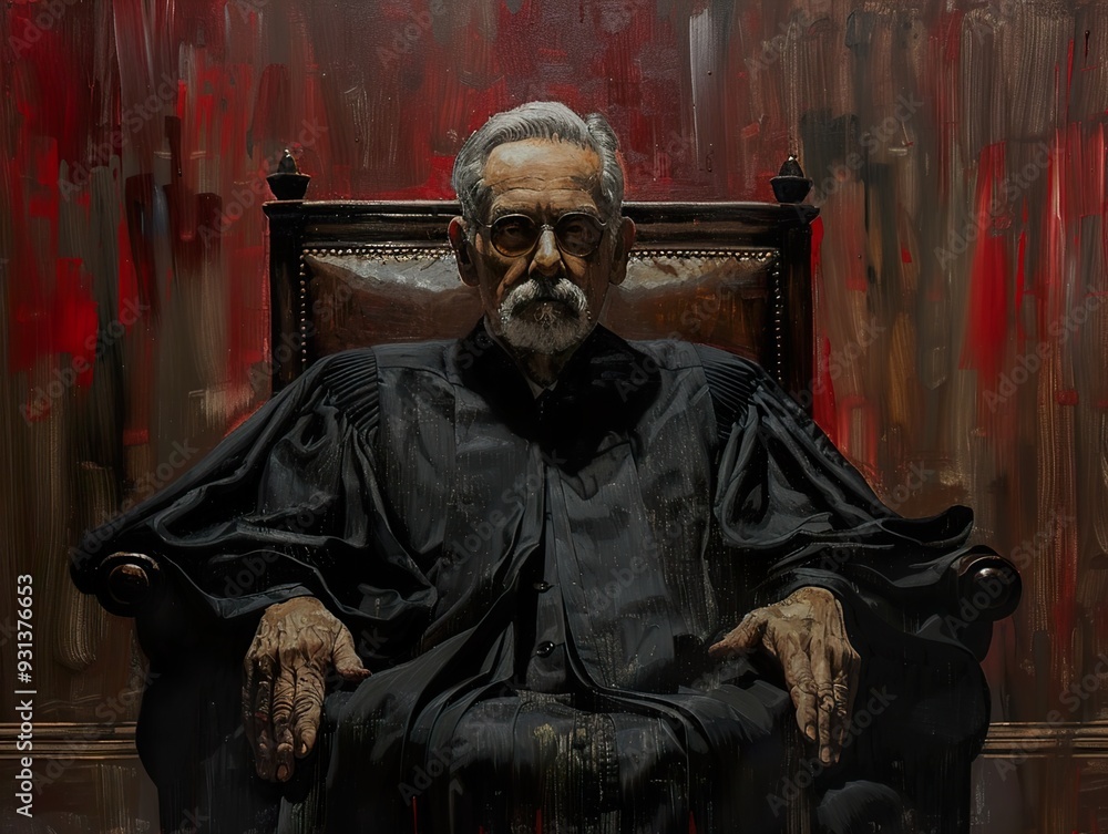 Portrait of a Judge in Black Robe Portrait of a Judge in Black Robe