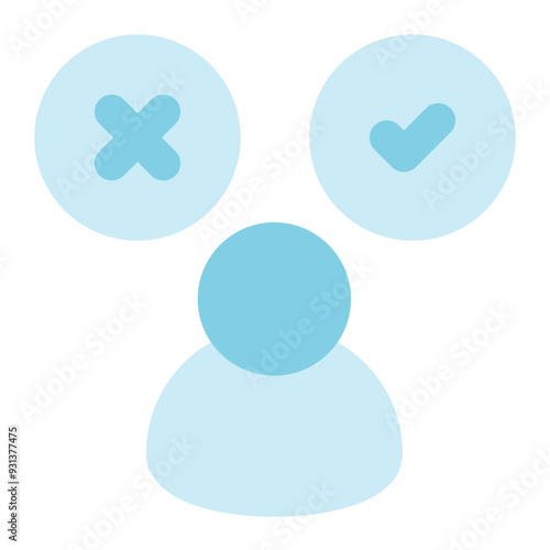 decision icon for illustration