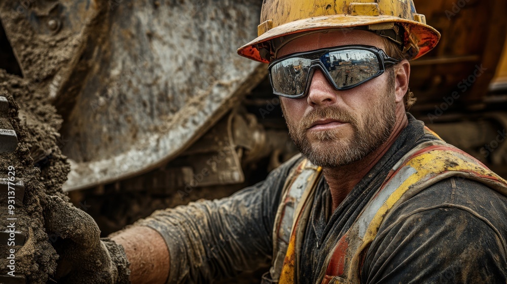 Fototapeta premium a construction worker