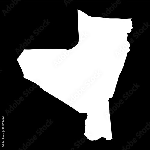 Kassala State map, administrative division of Sudan. Vector illustration. photo