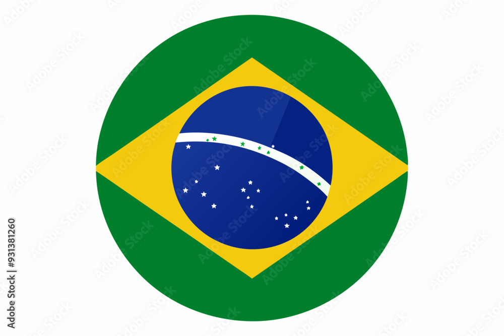 Obraz premium Independence and illuminated flag of Brazil