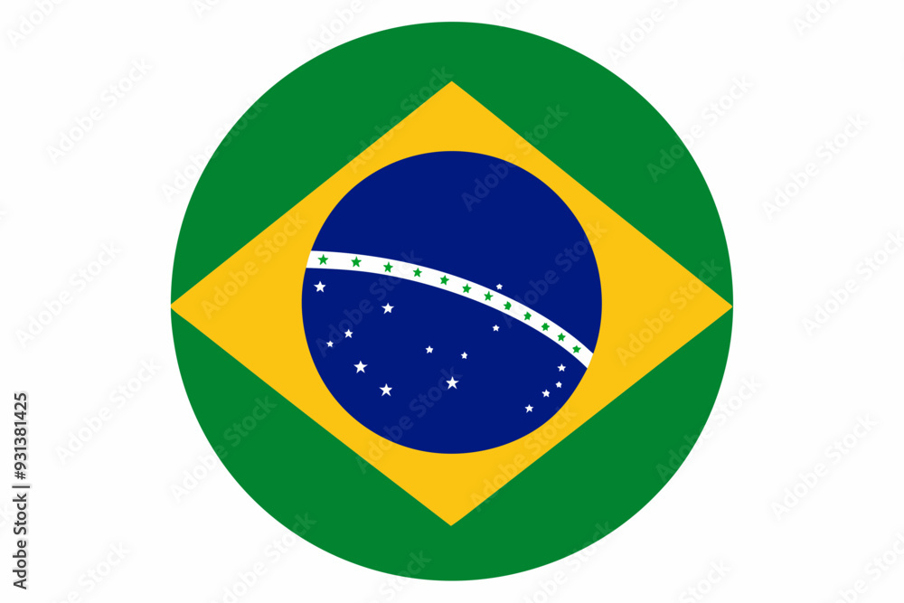 Fototapeta premium Independence and illuminated flag of Brazil