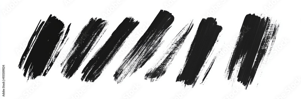 Grunge texture stroke line. Brush strokes of a paintbrush. Modern brush stroke collection. Grunge texture stroke line. Brush strokes of a paintbrush. Modern brush stroke collection.