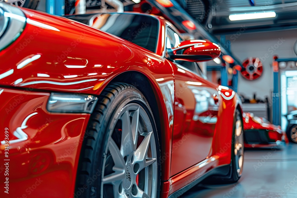 car maintenance service in the background of a car repair shop car maintenance service in the background of a car repair shop