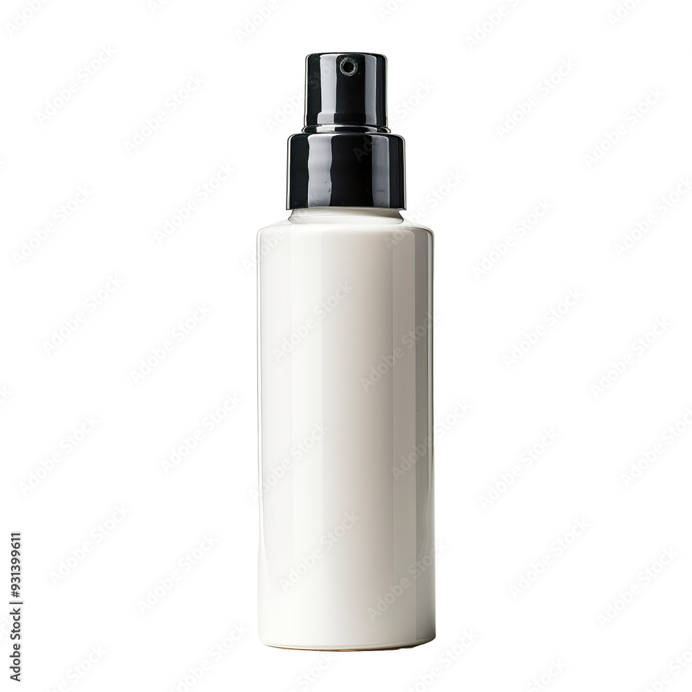 Front view of a white opaque lotion bottle with no labels isolated on a white transparent background. Front view of a white opaque lotion bottle with no labels isolated on a white transparent background.