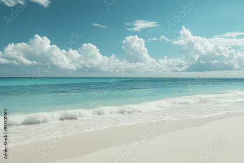 Holiday beach with white sand and clear water