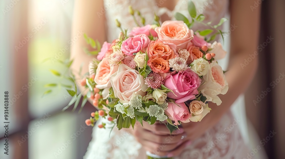 wedding decoration flowers beautiful bride : Generative AI wedding decoration flowers beautiful bride : Generative AI