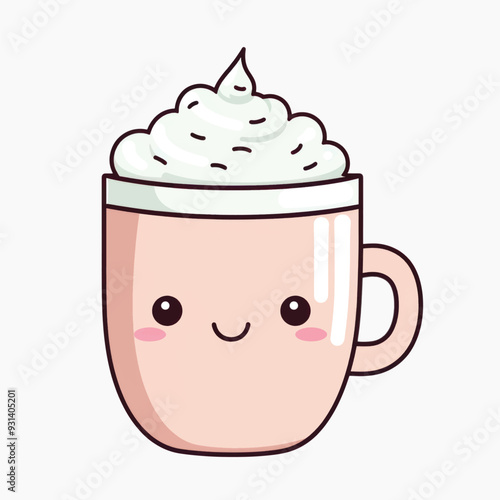 Cute kawaii coffee mug 