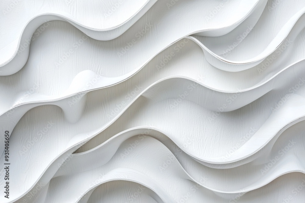 Obraz premium Abstract background of white plywood texture created with generative AI