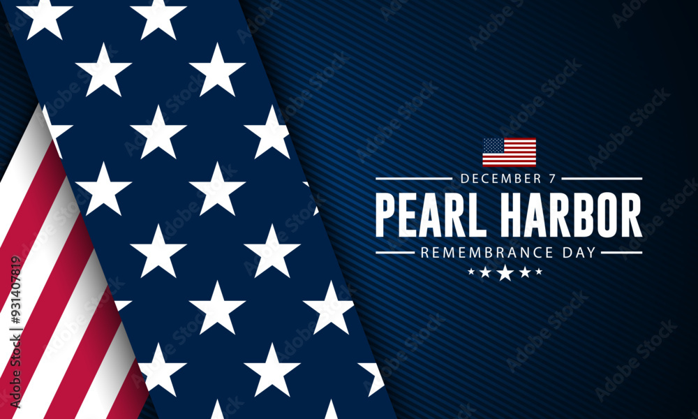 National Pearl Harbor Remembrance Day December 7 background Vector Illustration National Pearl Harbor Remembrance Day December 7 background Vector Illustration