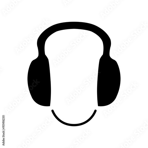 ISO mandatory safety signs_wear ear protection symbol only	
