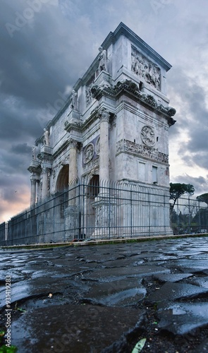 Canvas Print Rome, arch of Constantine 4th century AD