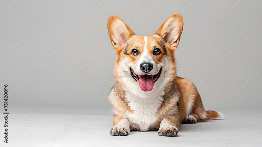 Funny dog isolated on white. Funny dog isolated on white.